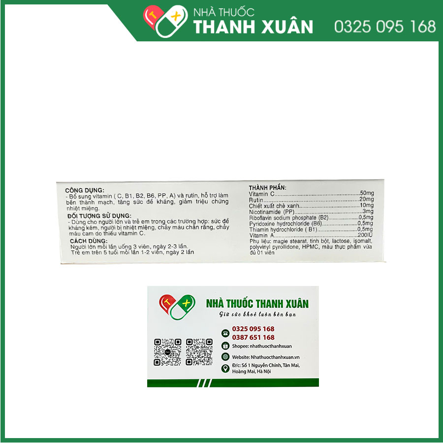 Tametop giúp tăng cường đề kháng, giảm nhiệt miệng, tăng sức bền thành mạch